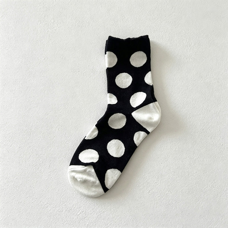 CouldNook Polka Dot Crew Socks - Bold Dot Pattern