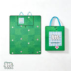 CouldNook Green Floral Picnic Mat - Foldable Carrying Case