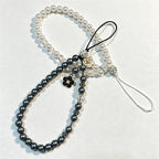 CloudNook Camellia Beaded Phone Strap‑Wrist Cellphone Lanyard