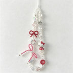 CloudNook Beaded Phone Wrist Strap-Cartoon Cat Bow Design
