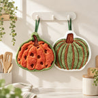 CouldNook Gourd Hand Towel - Pumpkin Shapes and Hanging Loops