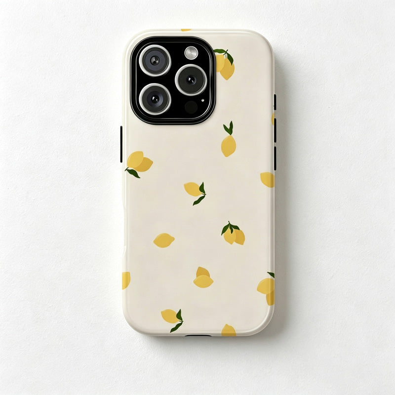 CouldNook Lemon Pattern Phone Case - Fresh Fruit Print Cover