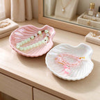 CouldNook Shell Jewelry Dish - Ribbed Fan Shape