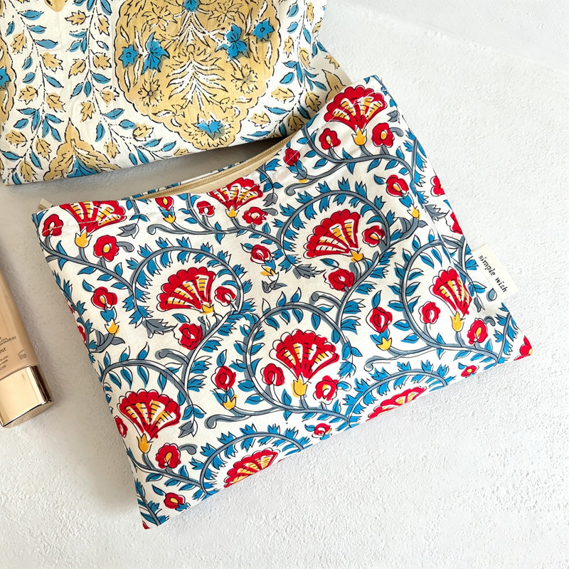 CouldNook Floral Cosmetic Bag - Six Zippered Travel Designs