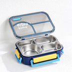 CouldNook Compartment Lunch Box - Clear Lid and Colorful Side Clips