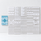 CouldNook Lace PET Sticker Book - Six Vintage Designs