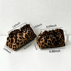 CouldNook Leopard-Look Cosmetic Bag - Vanity Storage Accent