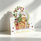 CouldNook Christmas Greeting Card - Shaped Holiday Scenes And Foil Accents