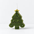 Xmas Tree Candle - Dark Green