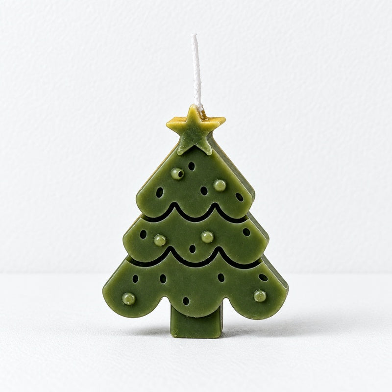 CouldNook Christmas Sculpted Candle - Festive Character Collection Accent