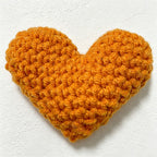 CouldNook Cotton Yarn Heart Ornament - Assorted Solid Colors