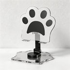 CouldNook Cute Cat Paw Acrylic Phone Stand - 360° Rotating Adjustable Holder