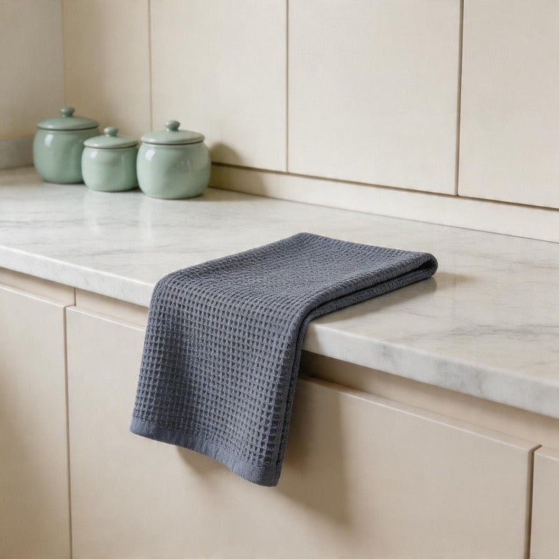 CouldNook 100% Cotton Waffle Tea Towel - Minimalist Kitchen Dish Cloth