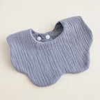 CouldNook Premium Muslin Cotton Baby Bib - Solid Morandi Petal Drool Apron(set of 10)