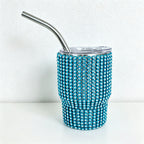 CouldNook 3oz Rhinestone Shot Glasses-Stainless Steel Vacuum Insulated Tumbler with Straw