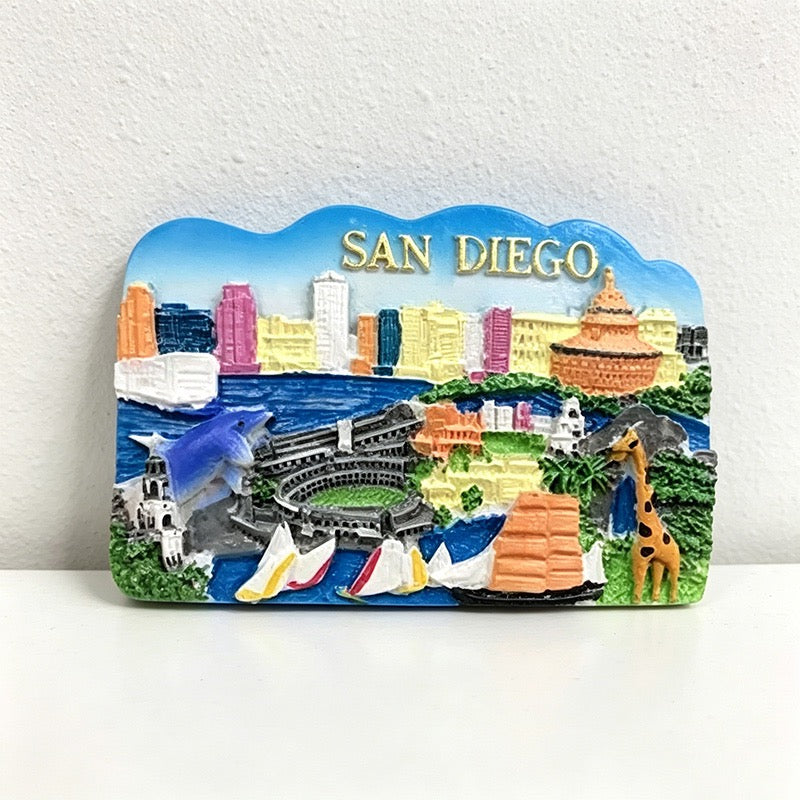 US Travel Souvenir Refrigerator Fridge Magnet - American Landmark Fridge Decor