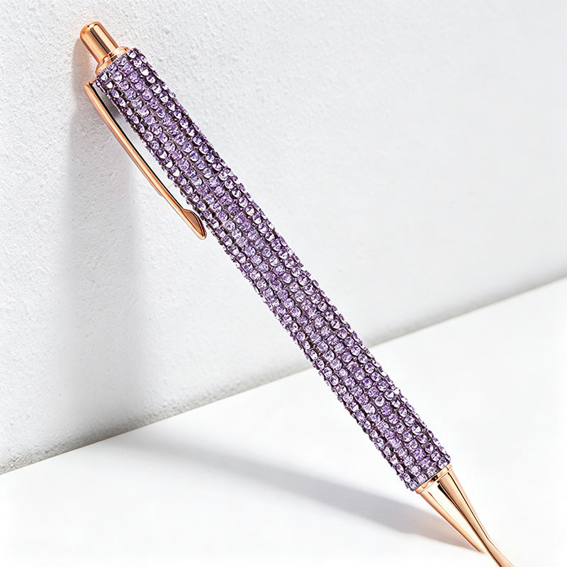 CouldNook Pen-Bling Bling Rhinestone Paved Retractable Metal Ballpoint Pen Luxury Gift Pen for Office School Wedding