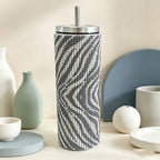 CouldNook 20oz Rhinestone Tumbler-Stainless Steel Vacuum Insulated Straight Body Tumbler with Straw
