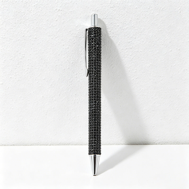 CouldNook Pen-Bling Bling Rhinestone Paved Retractable Metal Ballpoint Pen Luxury Gift Pen for Office School Wedding