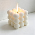 CouldNook Large Bubble Cube Scented Candle - Pastel Morandi Aesthetic Decor