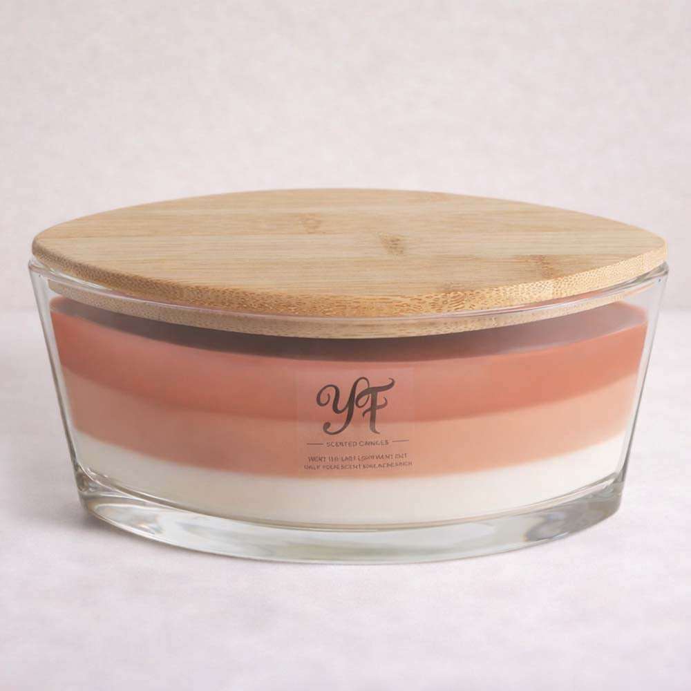 CouldNook Scented Candles - Large Wooden Wick Glass Bowl Candle