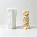 CouldNook 3D Abstract Pillar Candle Silicone Mold - DIY Crafting