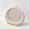 CouldNook Cute Peach-Shaped Vanity Mirror - Adjustable Desktop Makeup Mirror