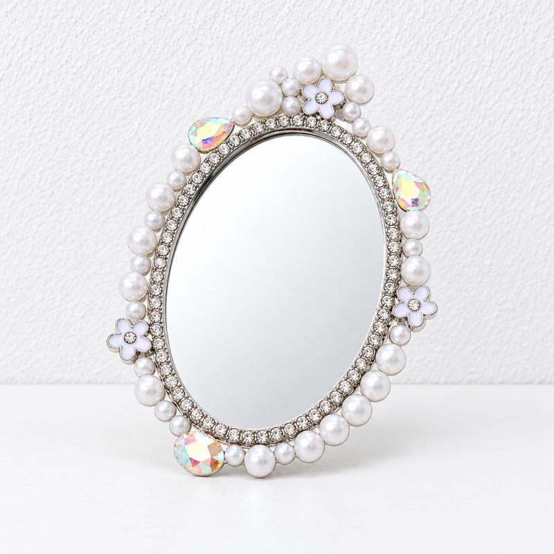 CouldNook Decorative Mirror Accessory - Sculpted Outlines And Ornamental Border Designs