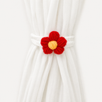 CouldNook Lace Embroidery Bow Curtain Tieback 2PCS Set - Window Styling Accent