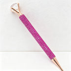 CouldNook Pen-Luxury Large Diamond Top Rhinestone Paved Twist Metal Ballpoint Pen Bling Gift Pen for Office School Wedding(5PCS)