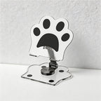CouldNook Cute Cat Paw Acrylic Phone Stand - 360° Rotating Adjustable Holder