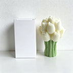 CouldNook 3D Tulip Bouquet Scented Candle - Pastel Floral Aesthetic Decor