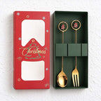 CouldNook Christmas Cutlery Set - Character Tops and Decorative Charm Designs