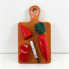 CouldNook 3D Miniature Food Fridge Magnets - Cute Kitchen Decor (Set of 6)