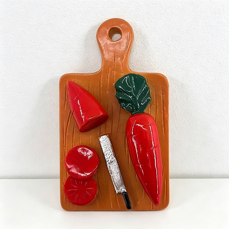 CouldNook 3D Miniature Food Fridge Magnets - Cute Kitchen Decor (Set of 6)
