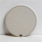CouldNook PU Leather Rotating Compact Mirror - Portable Round Travel Mirror