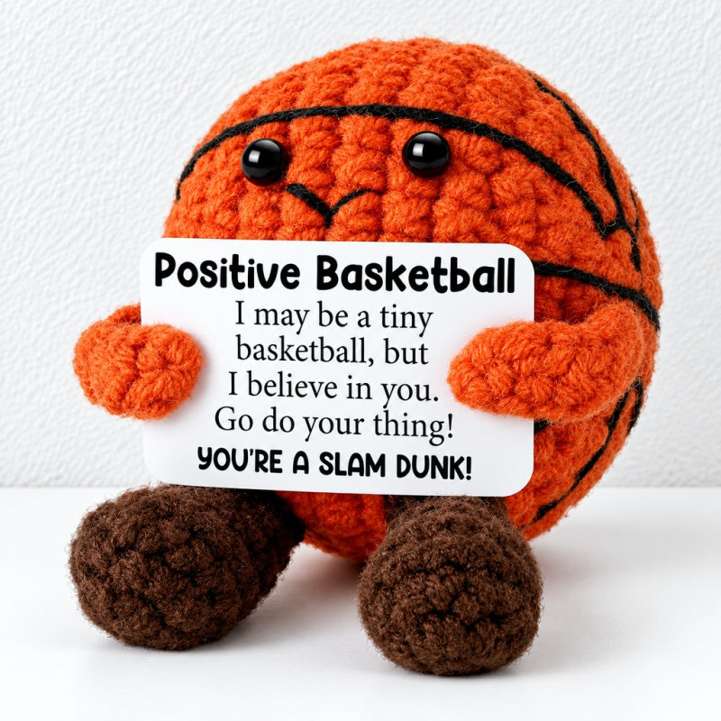 CouldNook Crocheted Character Doll - Textured Shapes And Little Message Cards