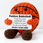 CouldNook Crocheted Character Doll - Textured Shapes And Little Message Cards