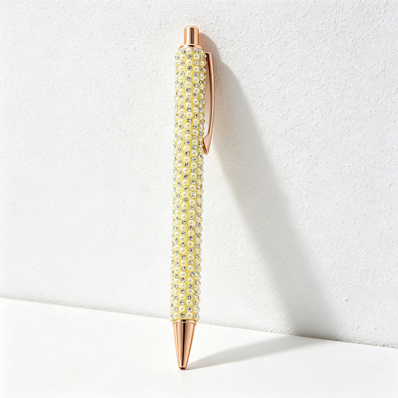 CouldNook Bling Rhinestone Ballpoint Pen - Sparkly Retractable Metal Pen (1.0mm)