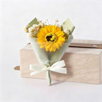 Mini Dried Baby's Breath Flower Bouquet and Soap Rose
