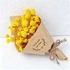 Mini Dried Baby's Breath Flower Bouquet - Preserved Gypsophila Eternal Flower