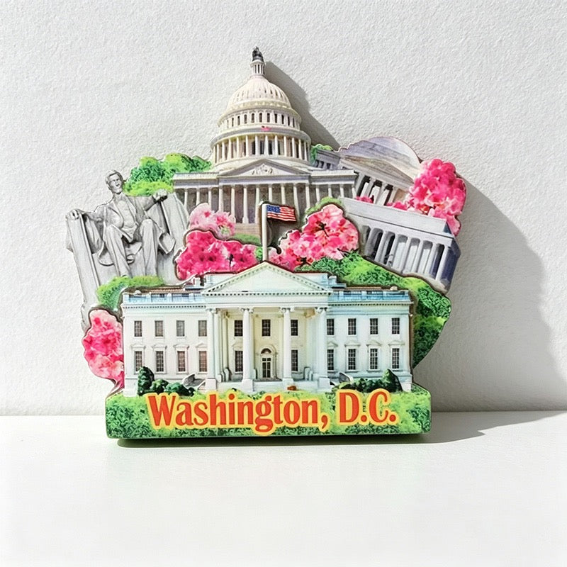 US Travel Souvenir Refrigerator Fridge Magnet - American Landmark Fridge Decor