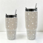 CouldNook 20/30oz Bling Rhinestone Car Tumbler - No Handle, Black Lid