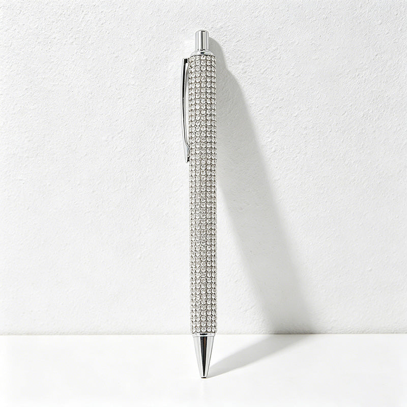 CouldNook Pen-Bling Bling Rhinestone Paved Retractable Metal Ballpoint Pen Luxury Gift Pen for Office School Wedding