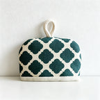 CouldNook Geometric Canvas Pot Holder - Modern Quatrefoil Mini Mitt