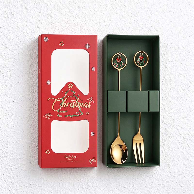 CouldNook Christmas Cutlery Set - Character Tops and Decorative Charm Designs