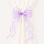 CouldNook Multi Layer Sheer Ribbon Curtain Tieback 2PCS Set - Window Styling Accent