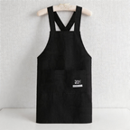 Velvet Waterproof Backband Apron - Canvas Kitchen Apron