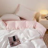 White and Light Pink / 150*200cm
