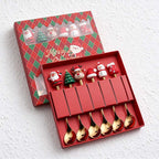 CouldNook Christmas Cutlery Set - Character Tops and Decorative Charm Designs